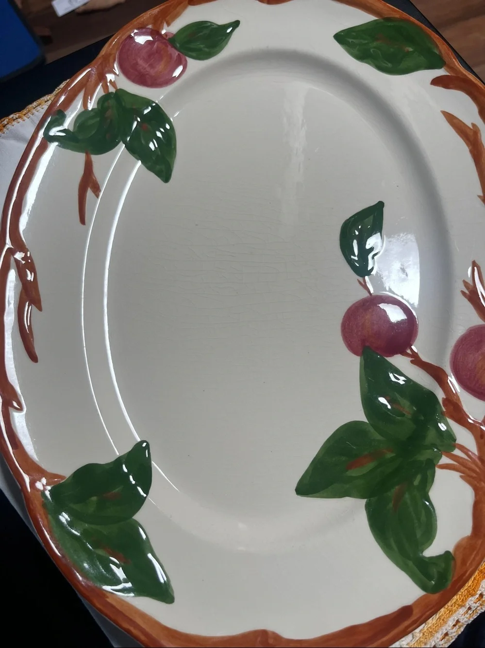 Franciscan Apple Hand-Painted  Ceramic Serving Platter
